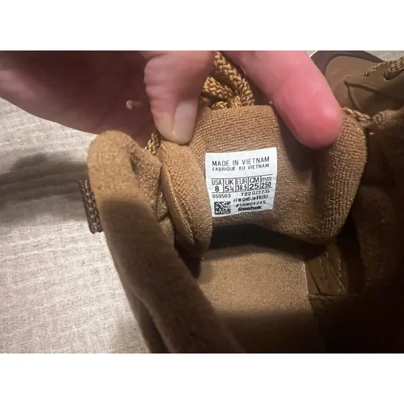 Women's Reebok Club C Geo Mid High Top Sneakers Brown/Tan Size 8 - Picture 4 of 5